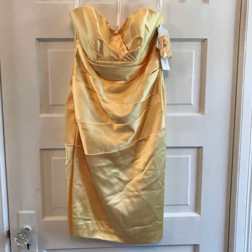 Davids Bridal Satin Dress NWT DB5 - Picture 3 of 8